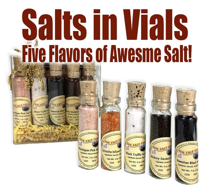 krans bank een Mini Salt Vials - Best Selling Salts Collection - Salt Table