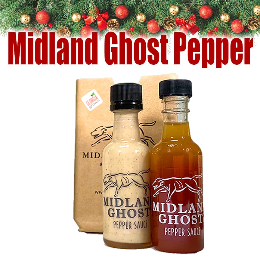 Sampler-sized, Midland Ghost Pepper Sauce Gift Set (50ml ea) - Salt Table